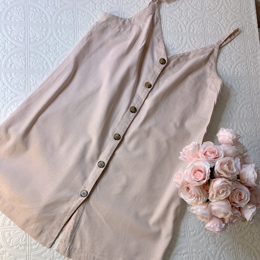 Blush Pink Summer Mini Dress